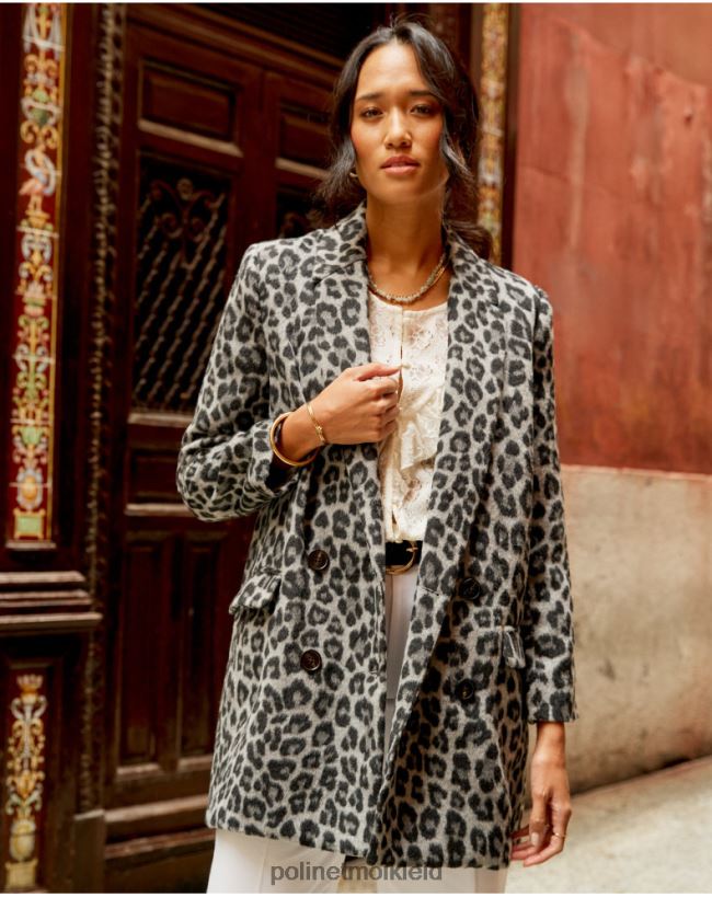 Polin et moi Galiläa mit Tiermanteldruck HT8R367 Kleidung Marengograu