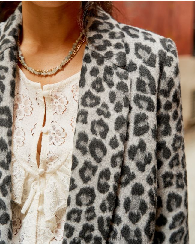 Polin et moi Galiläa mit Tiermanteldruck HT8R367 Kleidung Marengograu