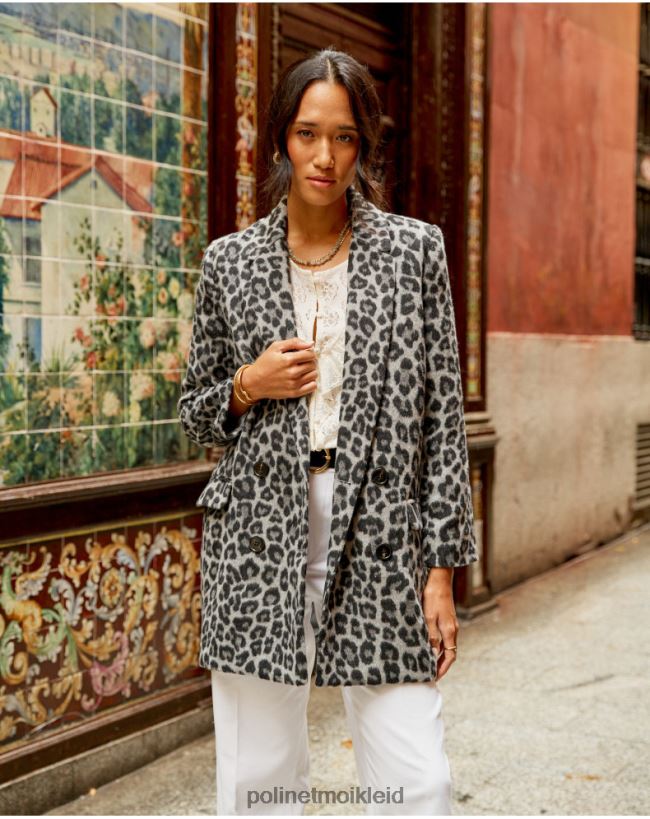 Polin et moi Galiläa mit Tiermanteldruck HT8R367 Kleidung Marengograu