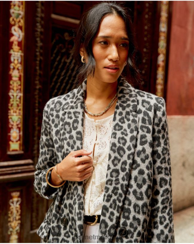 Polin et moi Galiläa mit Tiermanteldruck HT8R367 Kleidung Marengograu