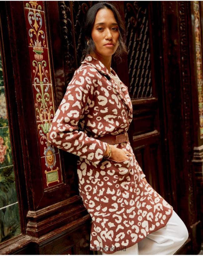 Polin et moi Tiermanteldruck hier HT8R368 Kleidung braun