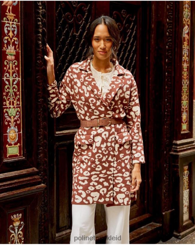 Polin et moi Tiermanteldruck hier HT8R368 Kleidung braun