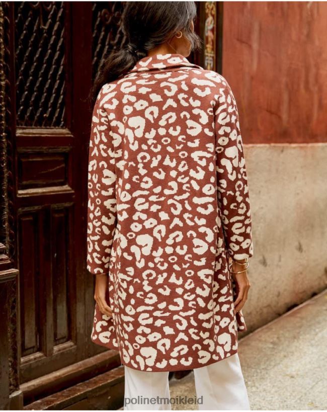 Polin et moi Tiermanteldruck hier HT8R368 Kleidung braun