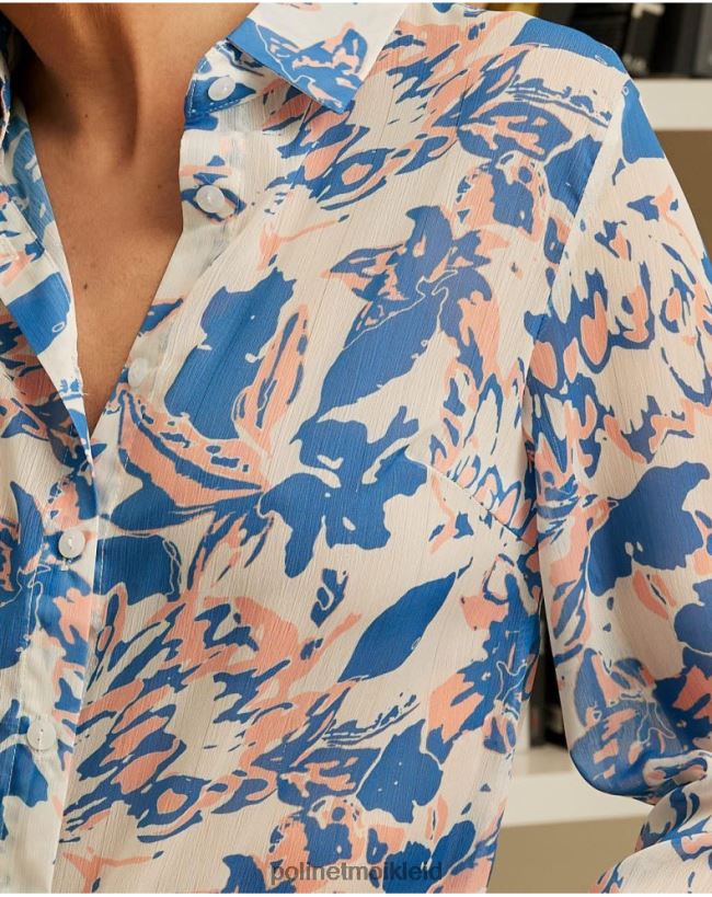 Polin et moi Aura-Blumen-Shirt HT8R218 Kleidung Denim