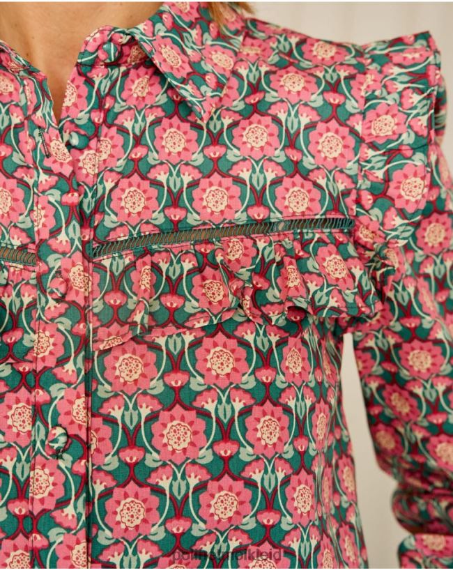 Polin et moi Hemd mit Rüschen Calliope HT8R229 Kleidung Himbeere