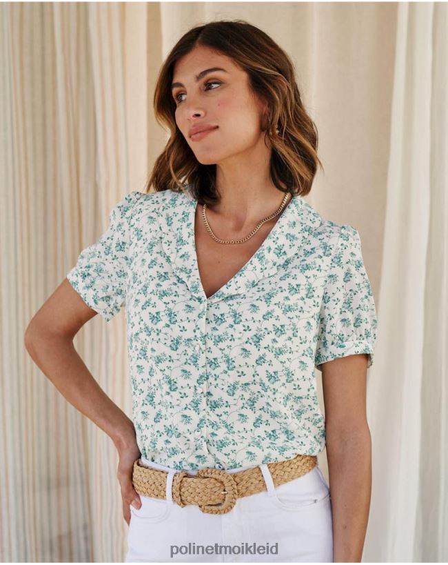 Polin et moi Hemdblumen können HT8R186 Kleidung grüner Wald