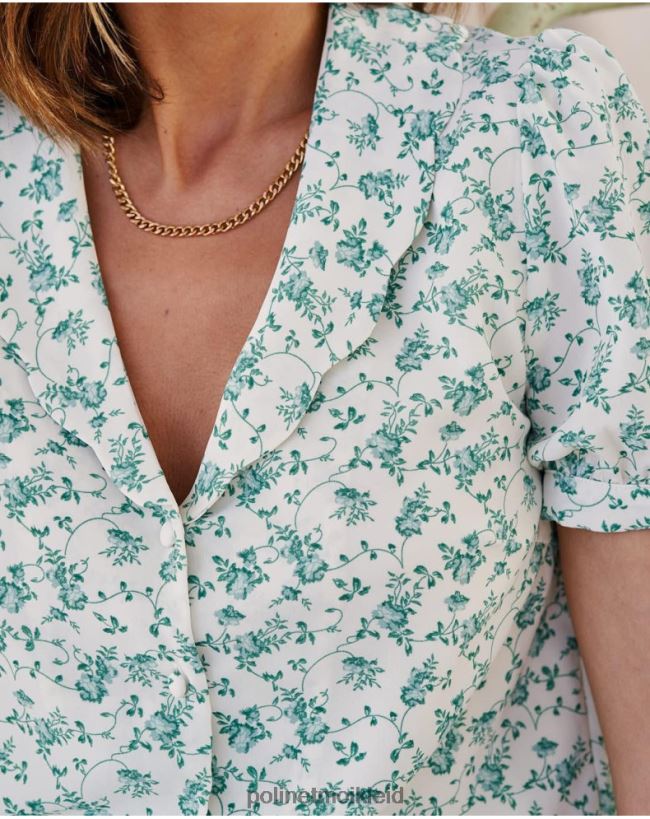 Polin et moi Hemdblumen können HT8R186 Kleidung grüner Wald