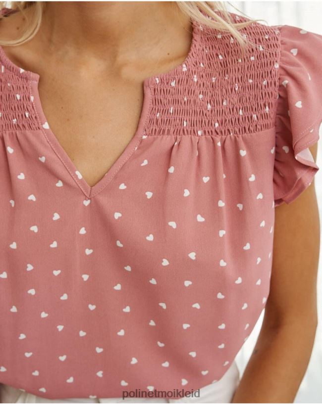 Polin et moi Katerina Hearts Bluse HT8R166 Kleidung bilden