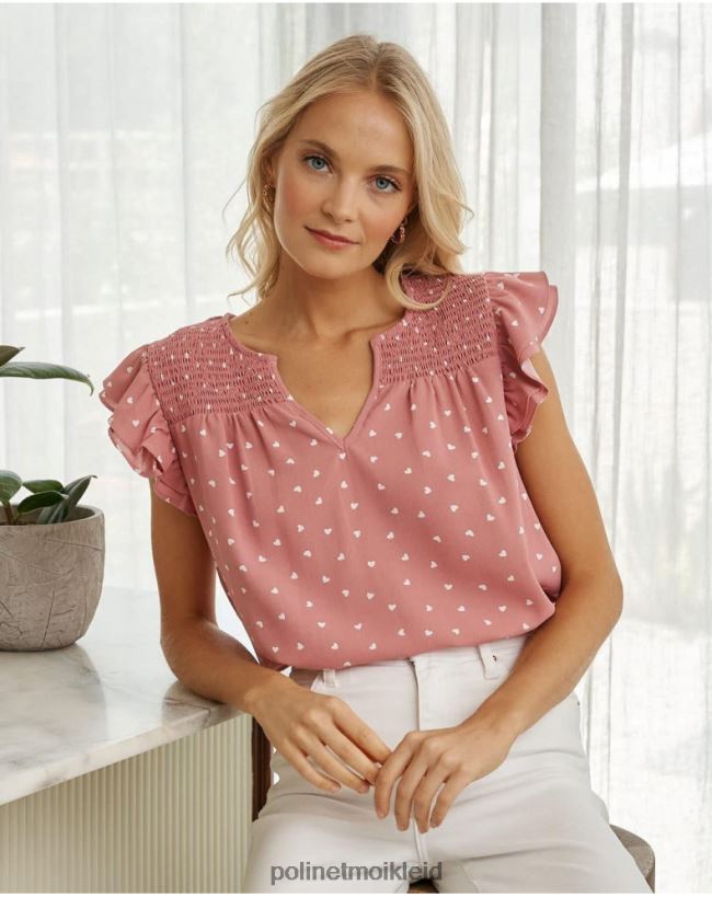 Polin et moi Katerina Hearts Bluse HT8R166 Kleidung bilden