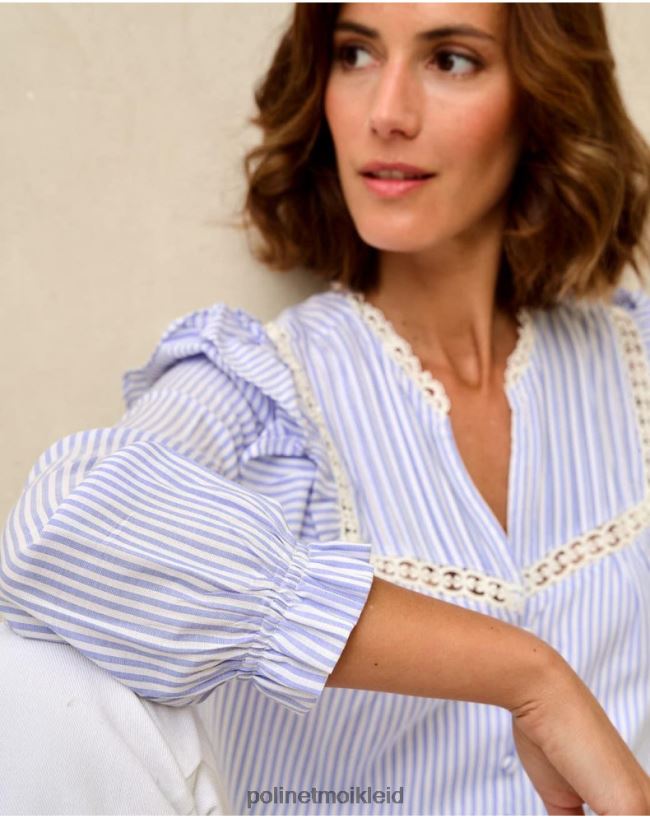 Polin et moi Maela gestreiftes Hemd HT8R150 Kleidung himmlisch