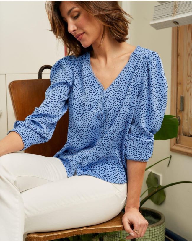 Polin et moi Motas Meli-Shirt HT8R219 Kleidung klein blau