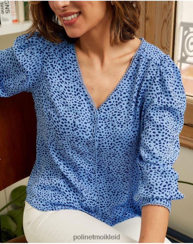 Polin et moi Motas Meli-Shirt HT8R219 Kleidung klein blau