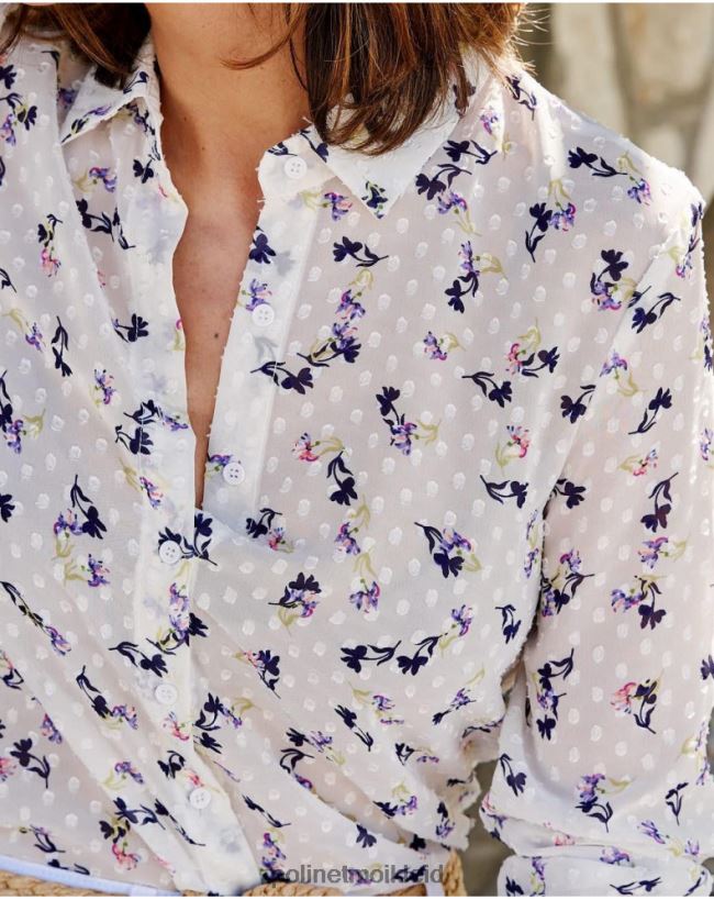 Polin et moi Plumeti Emelina Hemd HT8R200 Kleidung Weiß