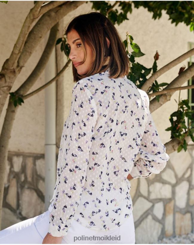 Polin et moi Plumeti Emelina Hemd HT8R200 Kleidung Weiß