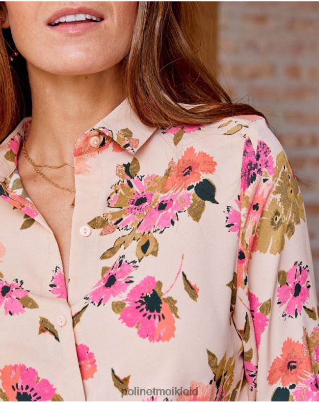 Polin et moi Simba-Shirt mit Blumenmuster HT8R197 Kleidung roh