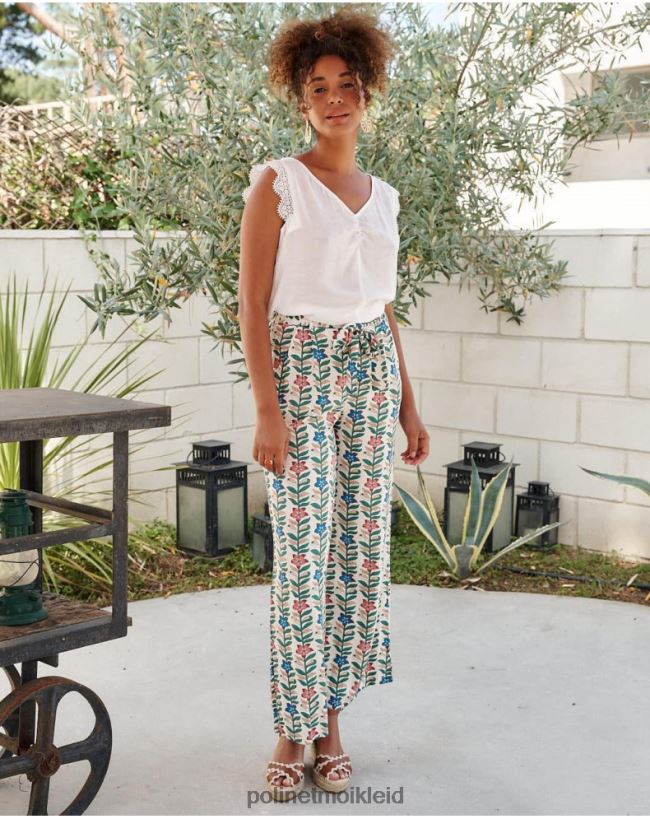 Polin et moi Spitzenbluse Mery HT8R153 Kleidung Weiß