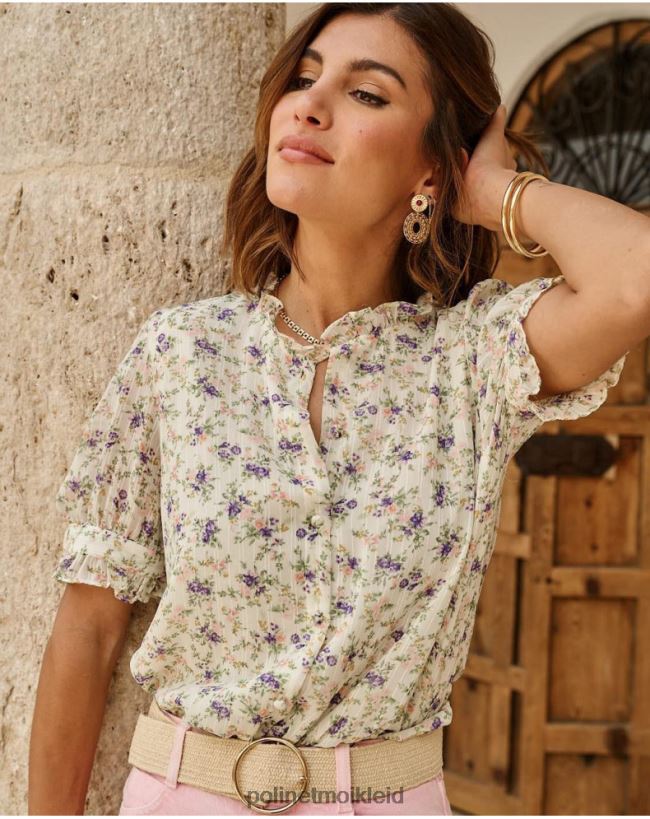 Polin et moi bluse blumen olim HT8R190 Kleidung apfelgrün/mint