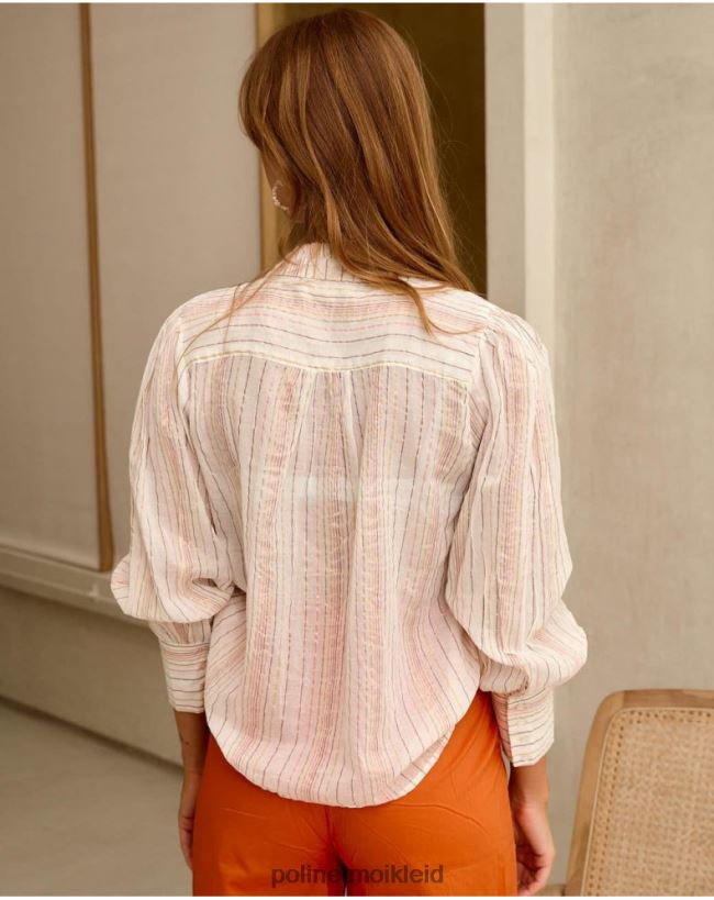 Polin et moi gestreiftes Hemd Denia HT8R178 Kleidung roh