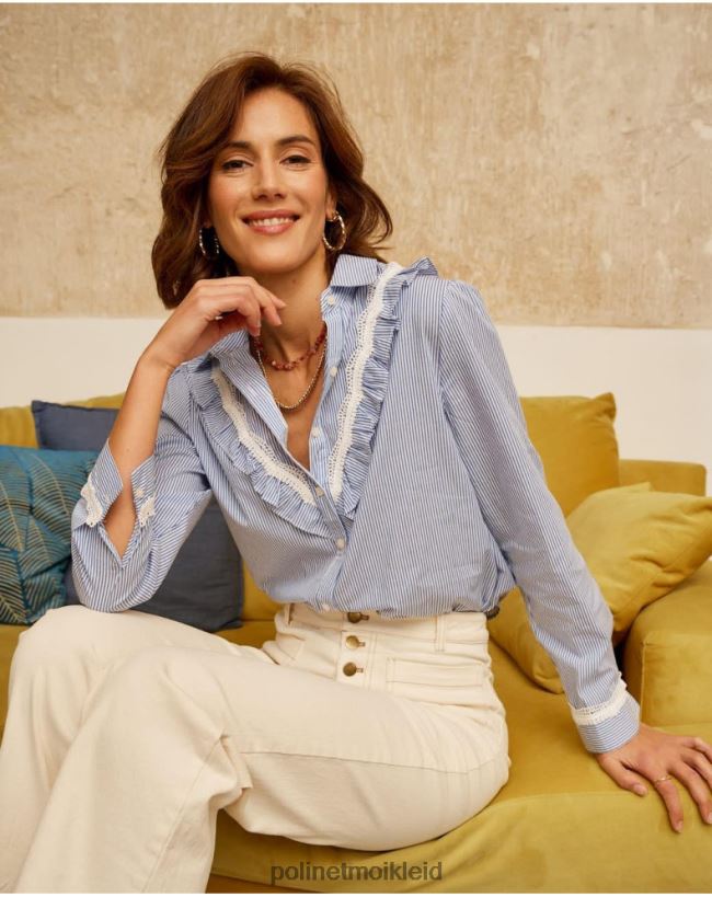 Polin et moi gestreiftes Hemd Nusa HT8R214 Kleidung himmlisch