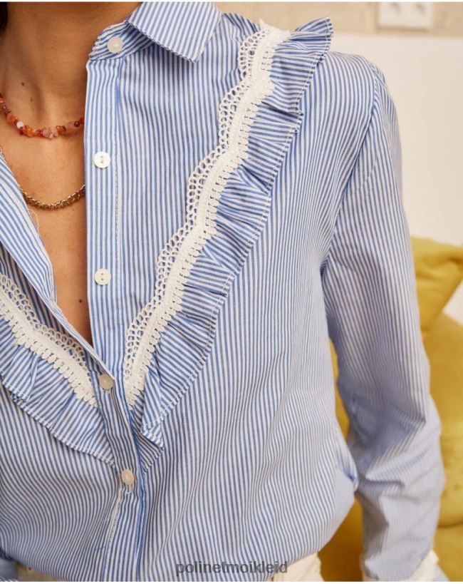 Polin et moi gestreiftes Hemd Nusa HT8R214 Kleidung himmlisch