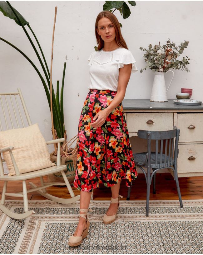 Polin et moi Blumenrock Alizee HT8R314 Kleidung Schwarz