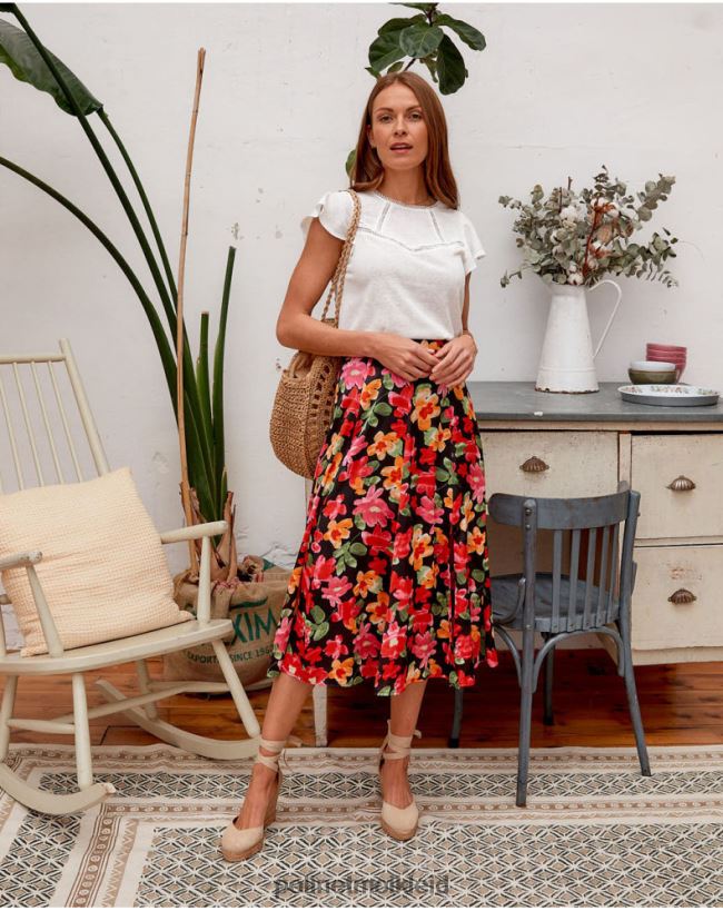 Polin et moi Blumenrock Alizee HT8R314 Kleidung Schwarz