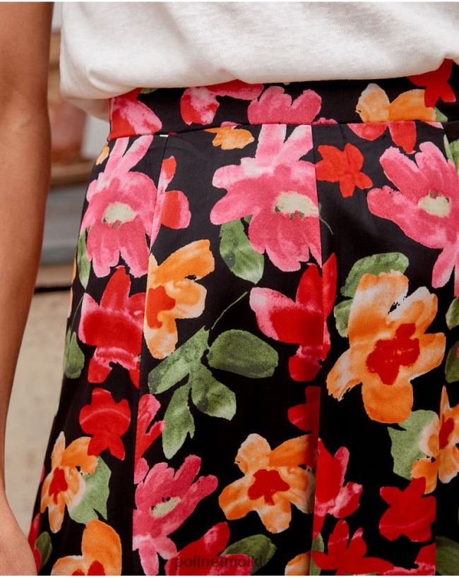 Polin et moi Blumenrock Alizee HT8R314 Kleidung Schwarz