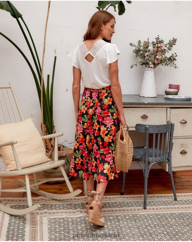 Polin et moi Blumenrock Alizee HT8R314 Kleidung Schwarz