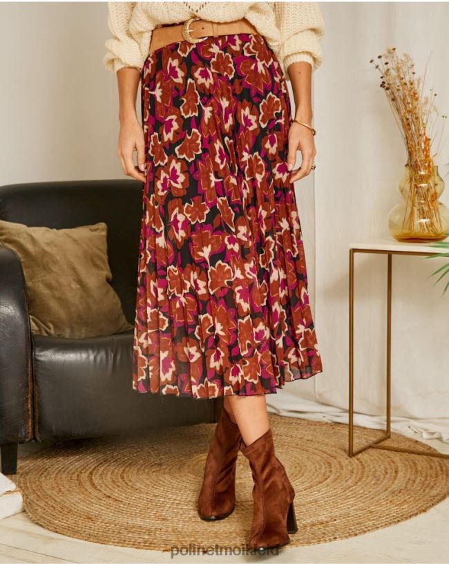 Polin et moi Blumenrock Suzy HT8R323 Kleidung Himbeere