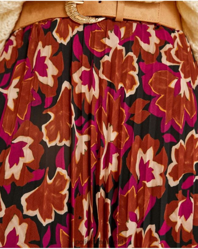 Polin et moi Blumenrock Suzy HT8R323 Kleidung Himbeere