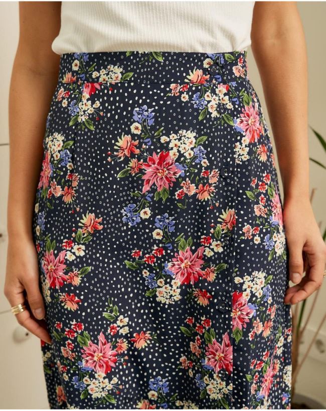 Polin et moi Falda Topos Fabia HT8R318 Kleidung Marine