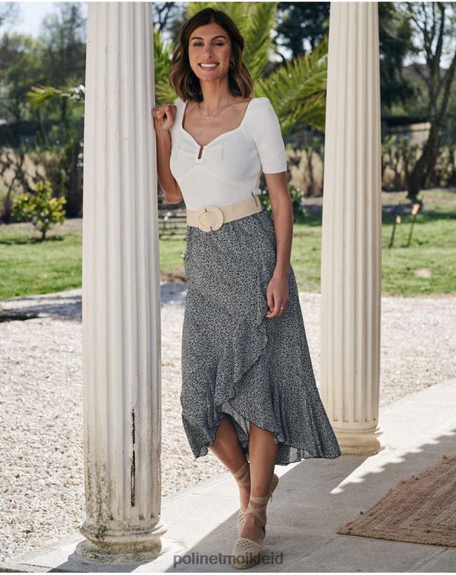 Polin et moi Kreuzrock Savanne HT8R310 Kleidung Schwarz