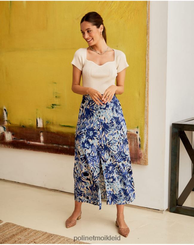 Polin et moi Nago-Blattrock HT8R300 Kleidung atlantisch