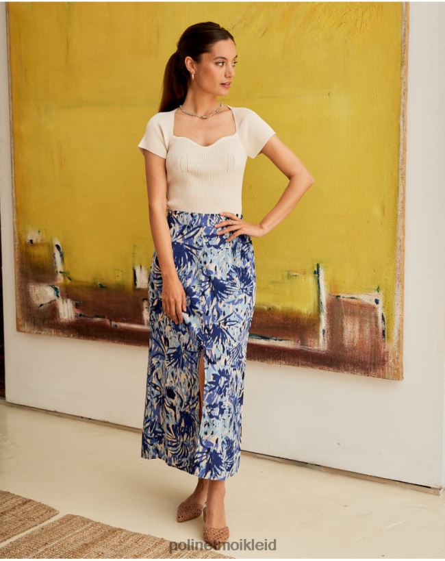 Polin et moi Nago-Blattrock HT8R300 Kleidung atlantisch