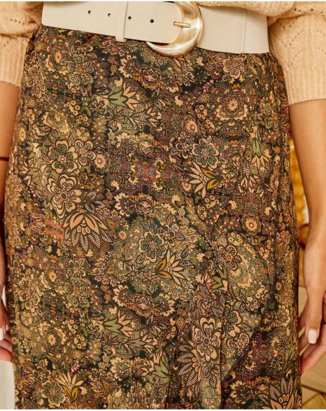 Polin et moi Rock Rüschen Schäferin HT8R321 Kleidung kaki