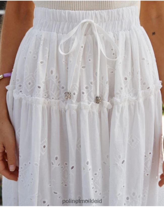 Polin et moi Sandra Midirock HT8R296 Kleidung Weiß