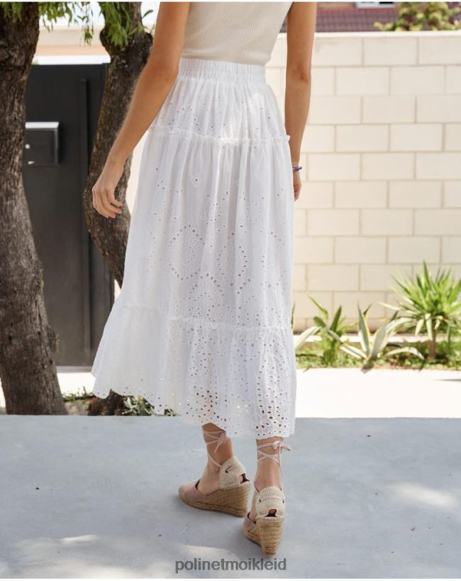 Polin et moi Sandra Midirock HT8R296 Kleidung Weiß