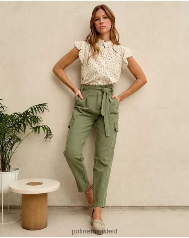 Polin et moi Cargo-Scarlett-Hose HT8R330 Kleidung kaki