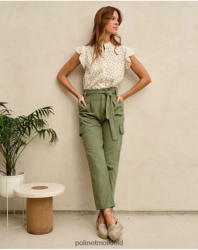 Polin et moi Cargo-Scarlett-Hose HT8R330 Kleidung kaki