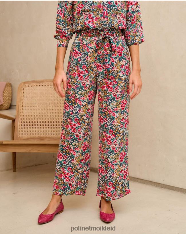 Polin et moi Hose mit Fanni-Schleife HT8R331 Kleidung Smaragdgrün