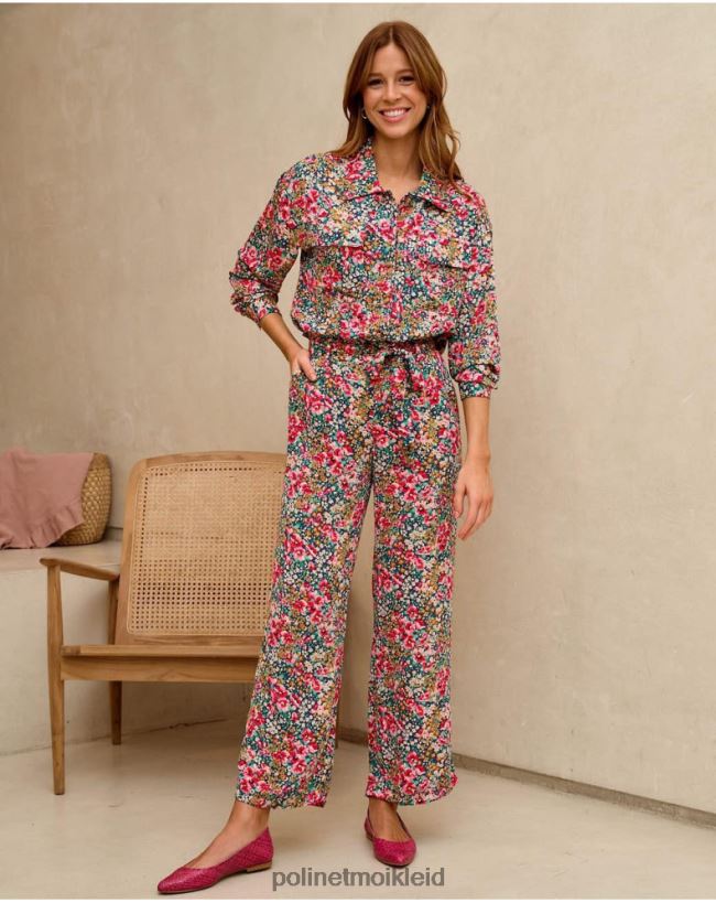 Polin et moi Hose mit Fanni-Schleife HT8R331 Kleidung Smaragdgrün