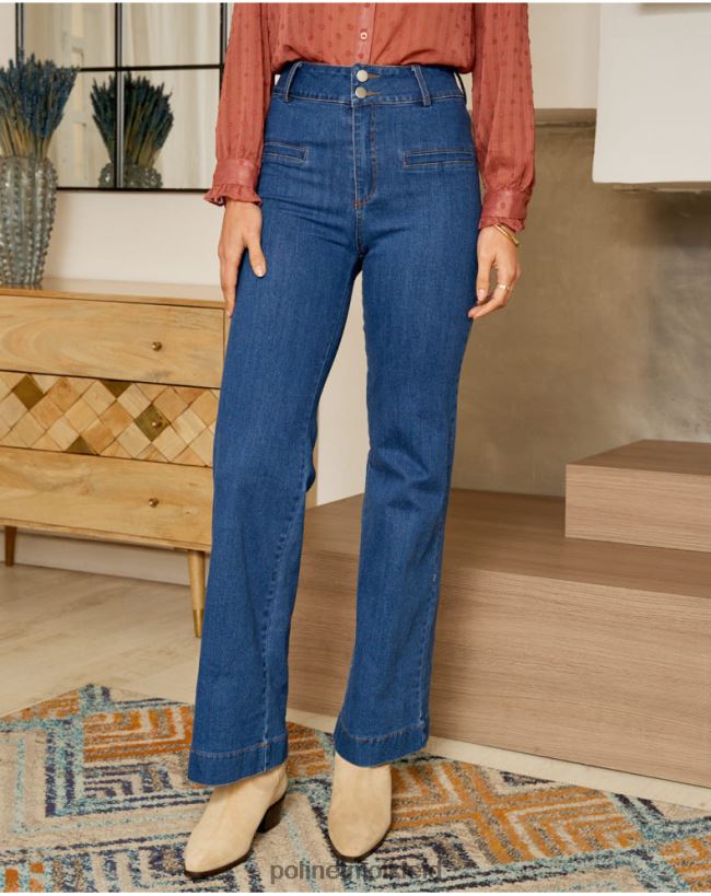 Polin et moi Hose mit Nagore-Taschen HT8R341 Kleidung Denim