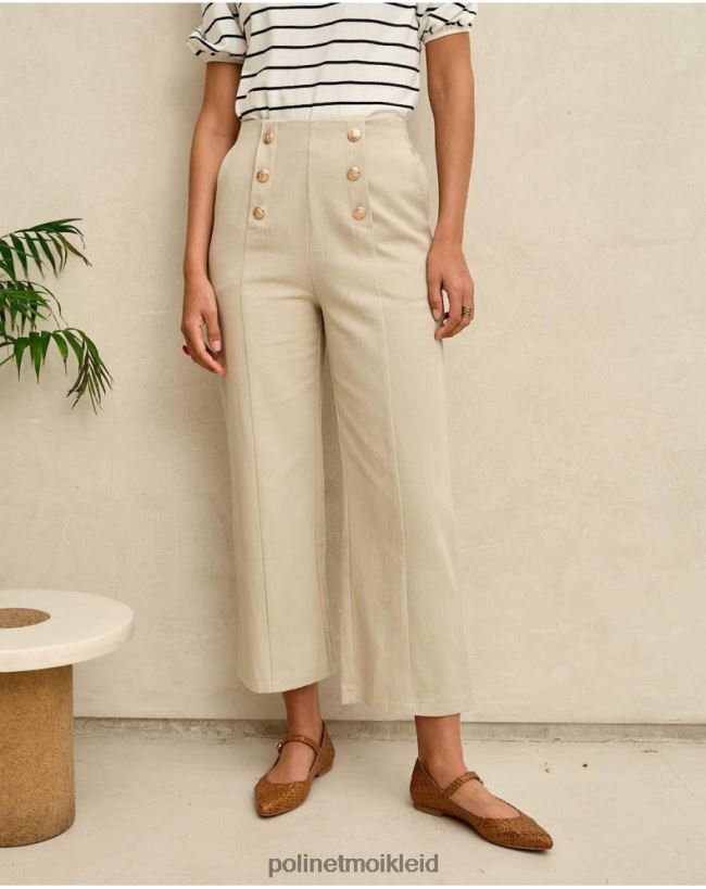 Polin et moi Netzhose mit Knöpfen HT8R334 Kleidung Beige