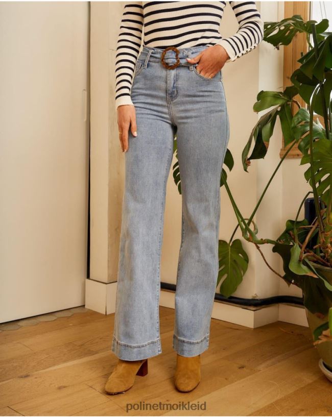 Polin et moi Zube Gürtelhose HT8R337 Kleidung Denim