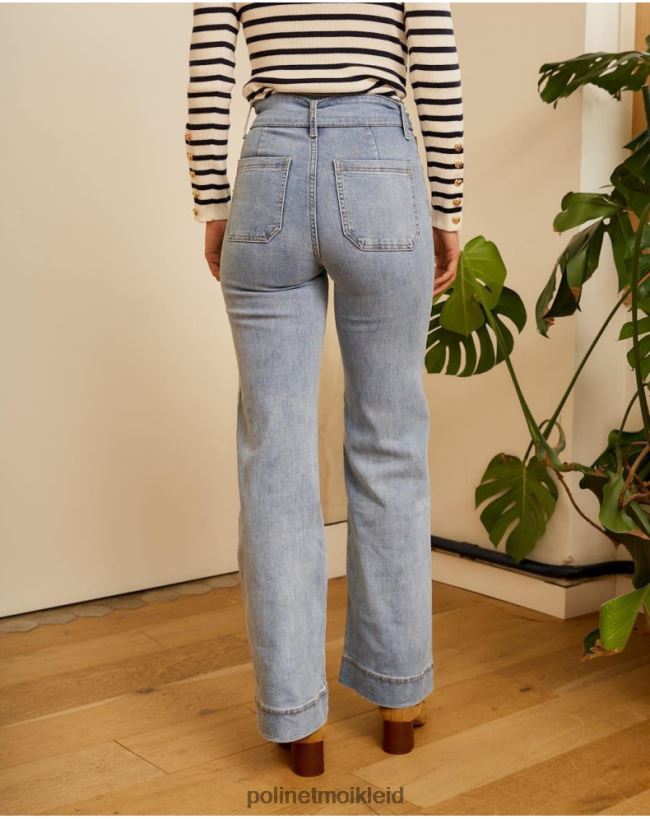 Polin et moi Zube Gürtelhose HT8R337 Kleidung Denim