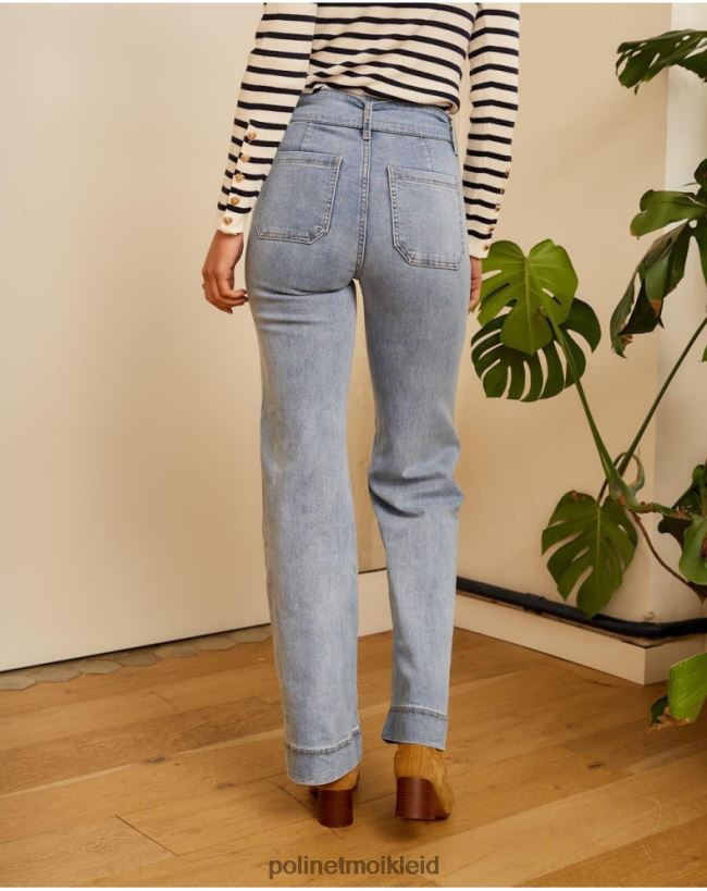 Polin et moi Zube Gürtelhose HT8R337 Kleidung Denim