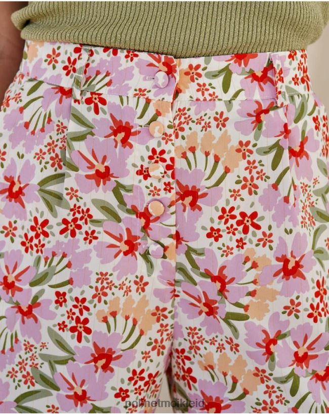 Polin et moi florale kurze Wilhelmina HT8R329 Kleidung Malve