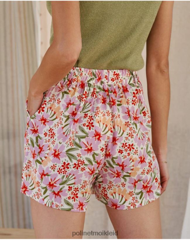 Polin et moi florale kurze Wilhelmina HT8R329 Kleidung Malve