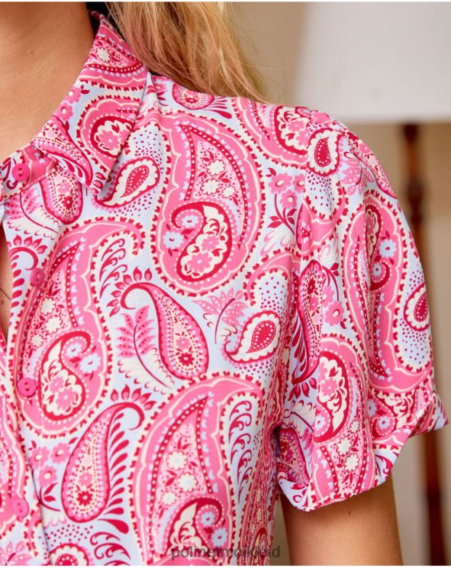 Polin et moi Amöben-Kleid-Fantasie HT8R106 Kleidung Himbeere