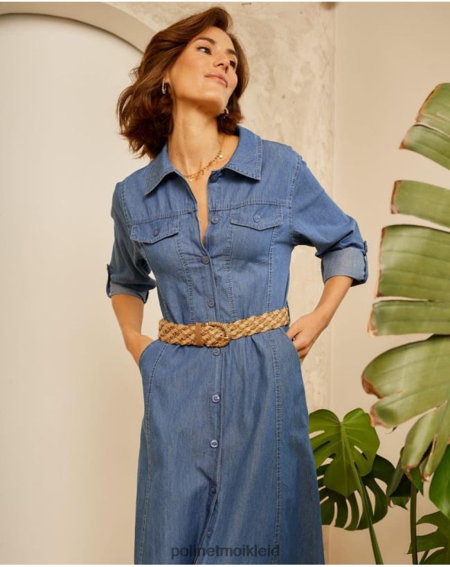 Polin et moi Aveta-Jeanskleid HT8R70 Kleidung Denim